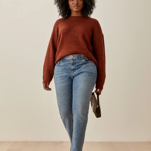 Reformation Jour Oversized Crew Sweater - Picture 3 of 8